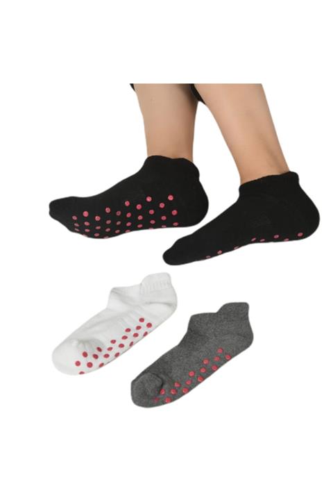 Shocks 3'lü Pilates Yoga Çorabı