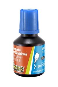 Brons 30 Ml Fosforlu Kalem Mürekkebi Mavi (br-9122)