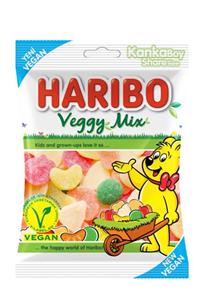 Haribo Veggy Mix Meyve Aromalı Yumuşak Vegan Şekerleme 80 G