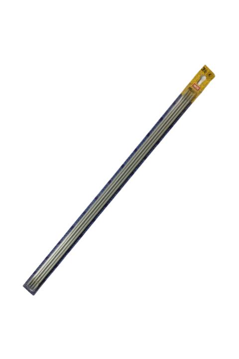 EleganTShoP Inox Metal 4'lü 40 Cm El Örgü Şişi 3,5 Mm