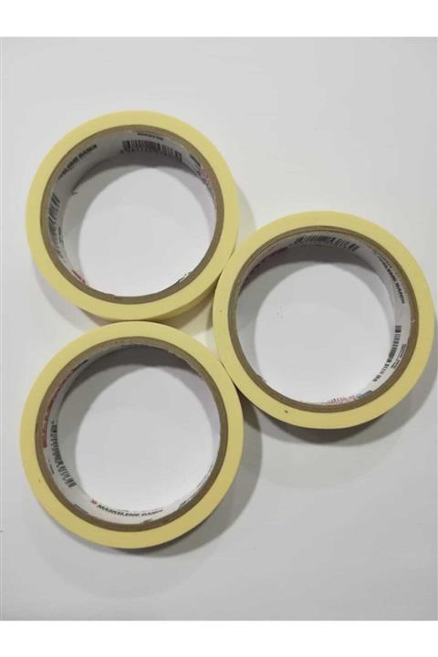 Baytec Maskeleme Kağıt Bant Ince 18mm 25metre (3adet)