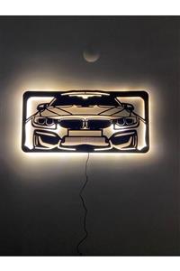 DMC Design Bmw Led Işıklı Ahşap Duvar Tablosu