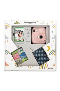 Fujifilm Instax Mini 11 Akordiyon Albüm ve Mandallı Pembe Box