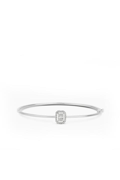 Sarrafoğlu Kadın Beyaz Baget Bileklik 0.25 Karat