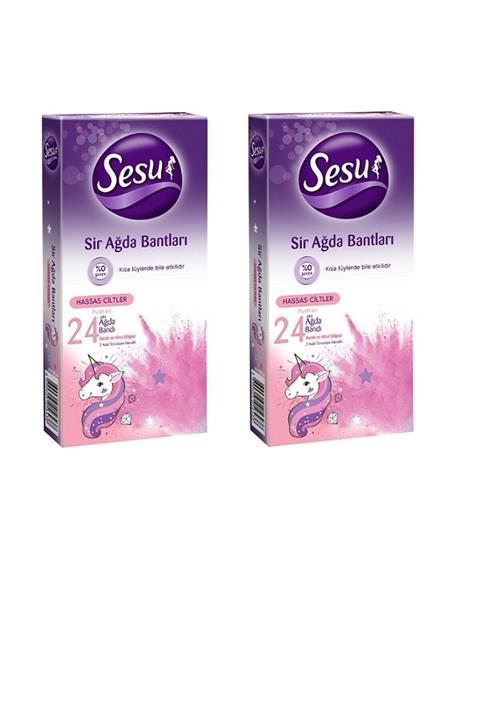 Sesu Tüyleri Azaltan Ağda Bandı 24'lü X2 Adet