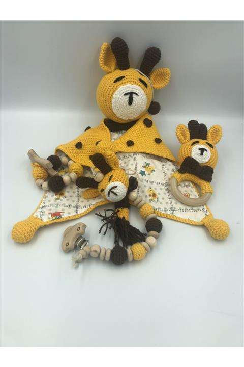 FourSistersHandMade Agucuk Bebe Zürafa Müzikli Uyku Arkadaşı