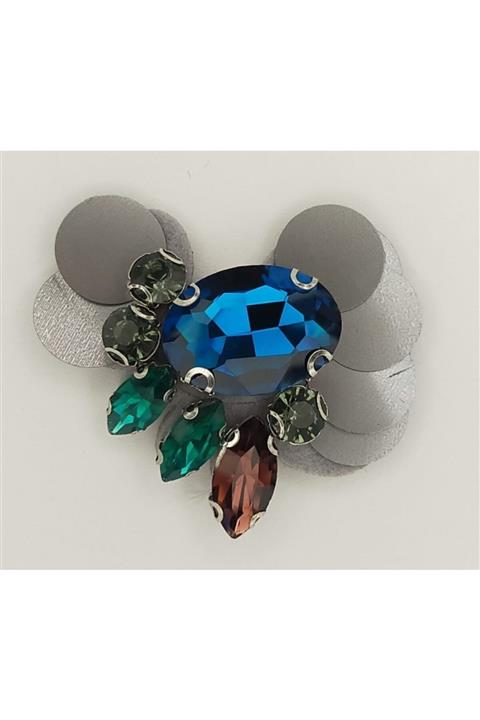 Turuncu Tuhafiye Taşlı Aksesuar 5.5 Cm