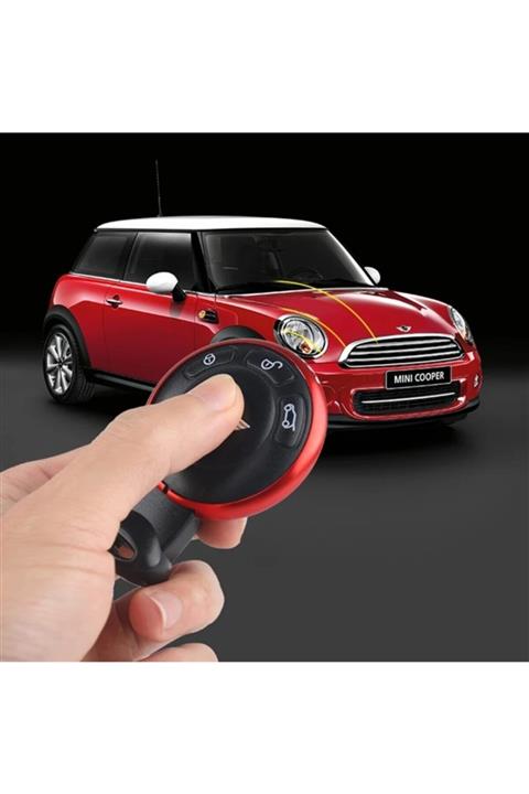 RoseTR Mini Cooper Anahtar Halkası Kırmızı Renk - Kumanda Halkası - Alüminyum Bilezik