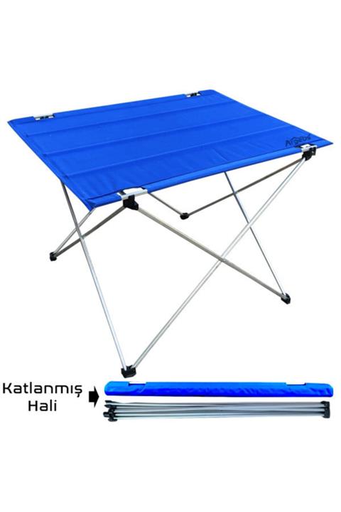 ARGEUS 54001 Katlanabilir Alüminyum Masa/ Mavi