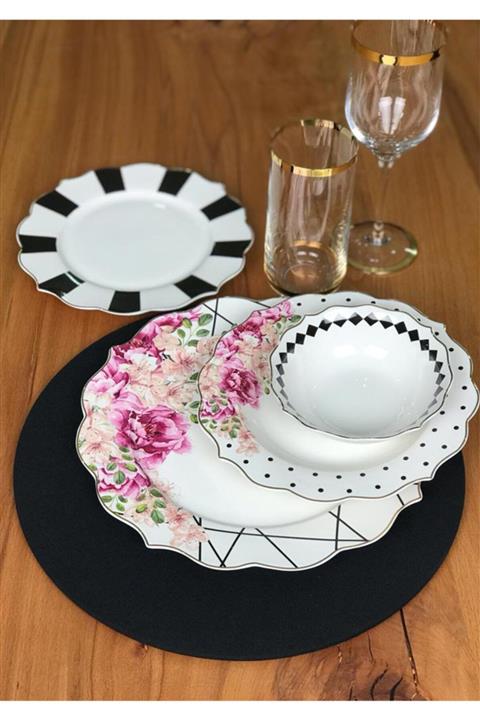 AROW Pink More 24 Parça Yemek Takımı