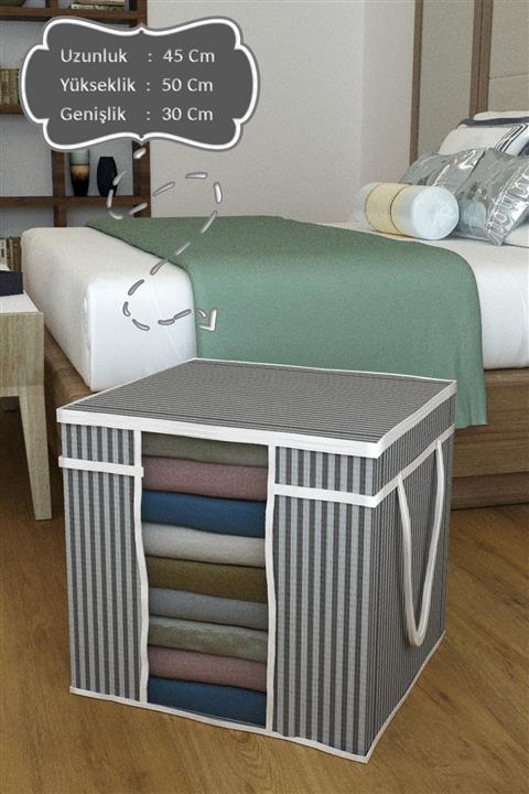 ulbay home collection Pencereli Çamaşır Yorgan Yastık Saklama Hurcu