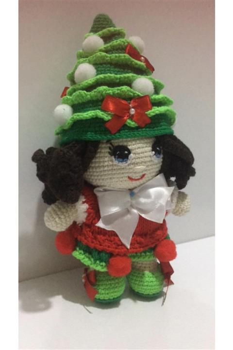 OYUNCAKPARK Sevimli Yılbaşı Bebeği Amigurumi Organik Oyuncak