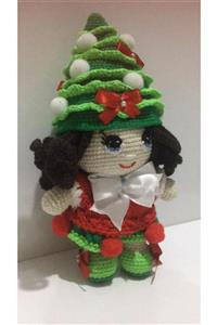 OYUNCAKPARK Sevimli Yılbaşı Bebeği Amigurumi Organik Oyuncak