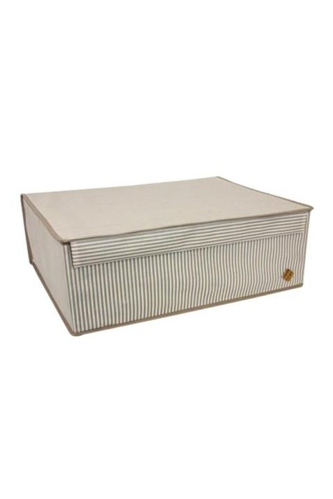 Lavida Home Baza Altı Çamaşır Saklama Hurç Yeni Teknoloji Kumaş 50x40x19 cm Kahverengi