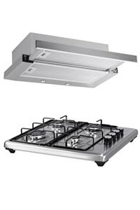 Luxell Inox Aspiratörlü Set Üstü Ocaklı Takım (ds6-905 Aspiratör + Lx-420f Ocak)