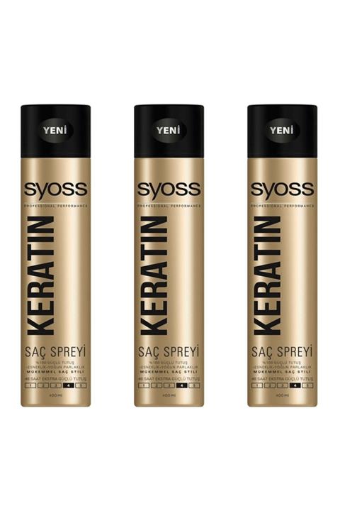 Syoss Keratin Saç Spreyi 400 ml 3 Adet