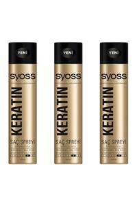 Syoss Keratin Saç Spreyi 400 ml 3 Adet