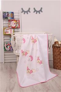 mellowbabystore Pembe Uyuyan Ayı Desenli Bebek Pikesi