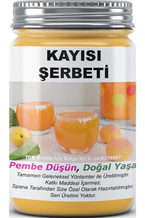 SPANA Kayısı Şerbeti Ev Yapımı Katkısız 500 ml
