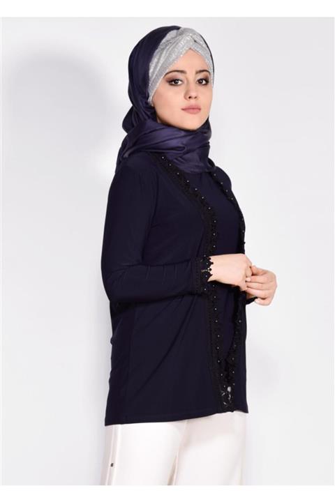 TRENDTESETTÜR Güpür Detaylı 256li Bluz 2802