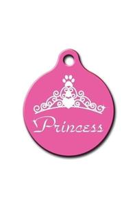 Dalis Pet Tag - Princess Yuvarlak Kedi Köpek Künyesi