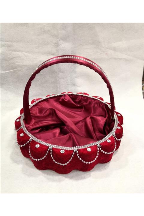 EMİR KINA Bordo Dilimli Kına Gecesi Tepsisi