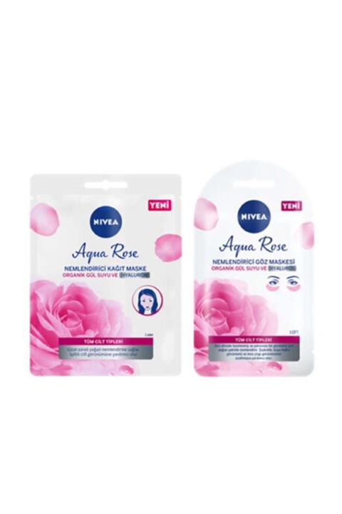 Nivea Aqua Rose Kağıt Maske Göz Maskesi