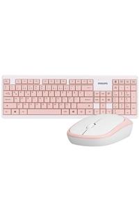 Philips Spt6314 Pembe Kablosuz 1200dpi Q Standart Ofis Klavye + Mouse Set