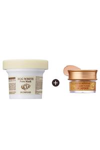 Skinfood Egg White Pore Mask + Salmon Concealer (1)