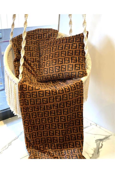 Mia Kuba Fendi Peluş Battaniye & Koltuk Şalı-140x170cm