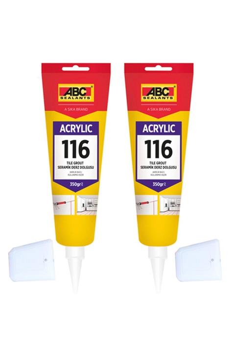 ABC SEALANTS 2 Adet Kullanıma Hazır Fayans Seramik Derz Dolgusu 350 Gr