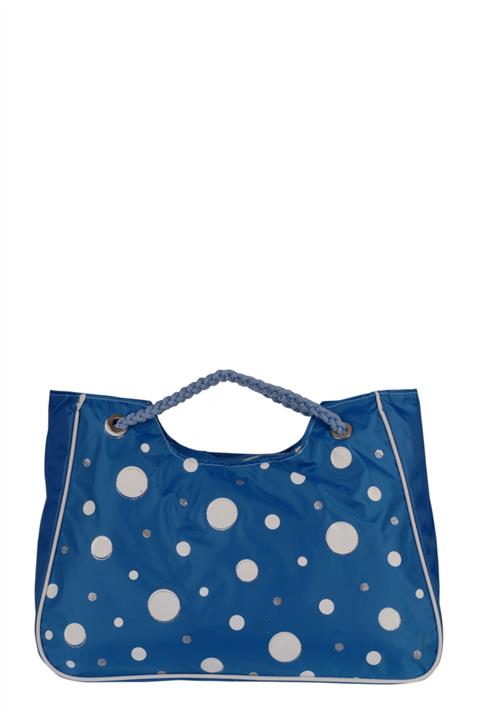 ZİGGA Kadın Mavi Büyük Boy Ipli Plaj Çantası 05085