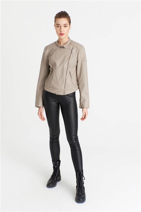 Icon Kadın Vizon Deri Mont 7950 Kb