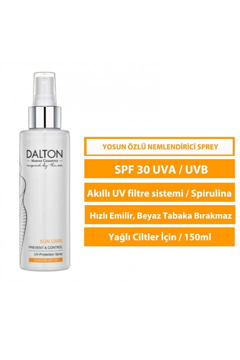DALTON MARİNE COSMETİCS Sun Care Yosun Özlü Nemlendirici Sprey Güneş Kremi Spf 30 Uva / Uvb