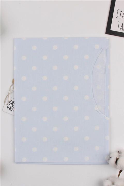 Mini Ropa Bi Baby Mavi Büyük Puanlı Emzirme Önlüğü