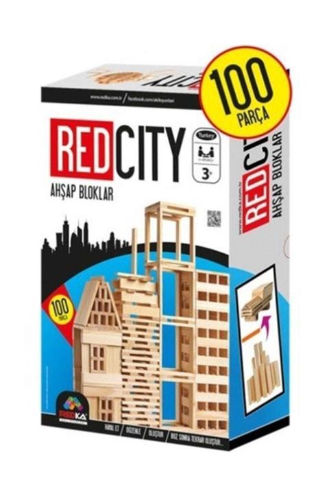Redka/KumToys Redka Redcity Ahşap Bloklar Akıl Zeka Mantık Ve Strateji Oyunu