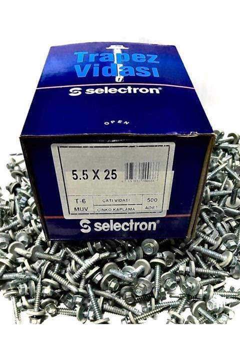 AKSUFEZ Trapez Vida 5,5x25 Çatı Vidası Kutu Içi 500 Adet