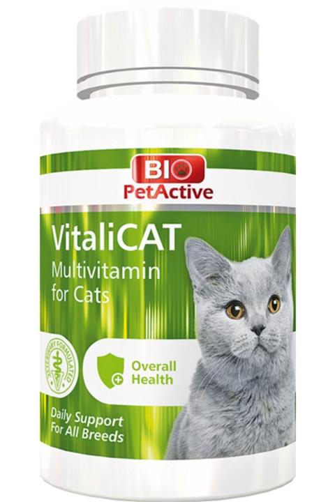 Bio PetActive Biopetactive Vitalicat Kedi Multivitamin Tableti 75 Gr 150 Tablet Kediler Için Multivitamin