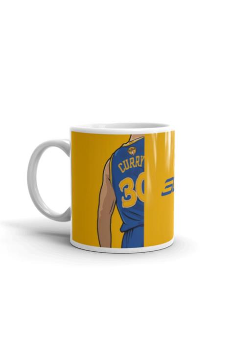 Renkli Vagon Stephen Curry Baskılı Porselen Kupa Bardak