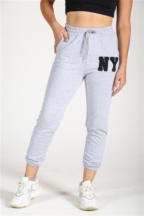 SOHİCA MODA Gri Ny Baskılı Kadın Eşofman