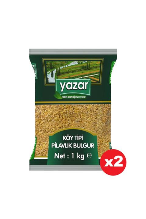 YAZAR Köy Tipi Pilavlık Bulgur 1 Kg X 2 Paket