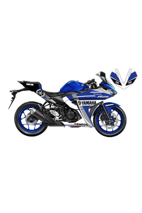 Accessorypart Yamha Yzf R25 Racerblue Sticker Seti