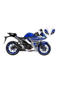 Accessorypart Yamha Yzf R25 Racerblue Sticker Seti