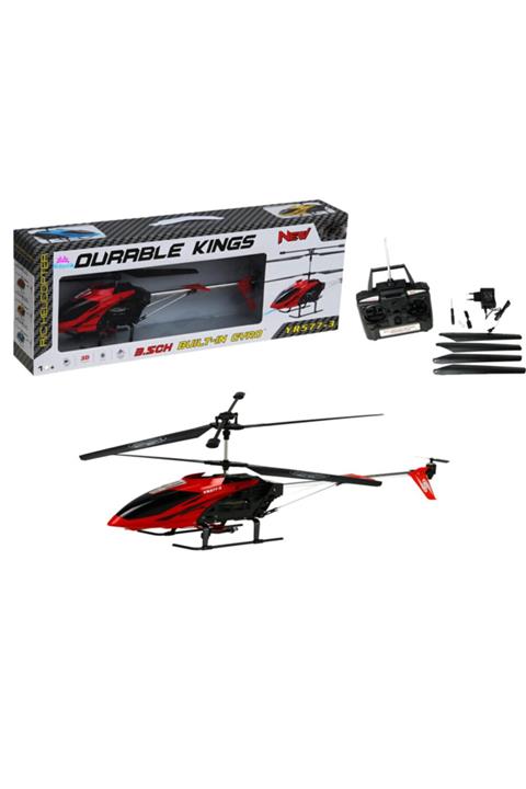hediyecik Uzaktan Kumandalı 3,5ch Kanal Gyro Teknolojili Orta Boy Helikopter Kırmızı 43 Cm
