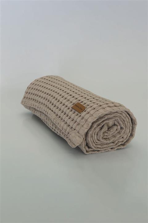 Veranova Home Organik Pamuk Bebek Pike Battaniye Bej