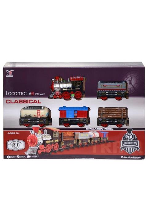 CAN OYUNCAK Locomotive Railway Sesli Işıklı Tren Seti 21 Parça