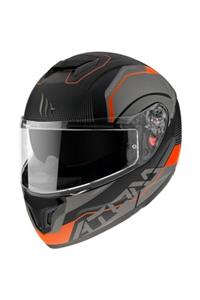 MT Helmets Mt Açık Kask Atom Sv Quark A4 Matt Fluor Orange