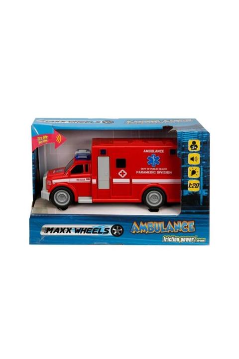 Maxx Whelels 1:20 Maxx Wheels Sesli Ve Işıklı Ambulans