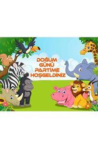 Parti Seza Safari 120*90 Cm Bıranda Iyiki Doğdun Afişi