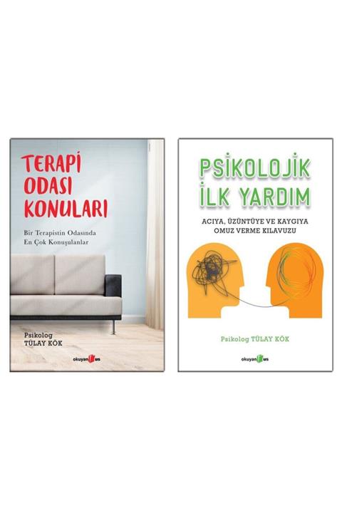 Okuyan Us Yayınları Terapi Odası Konuları + Psikolojik Ilk Yardım / Tülay Kök 2 Kitap Set